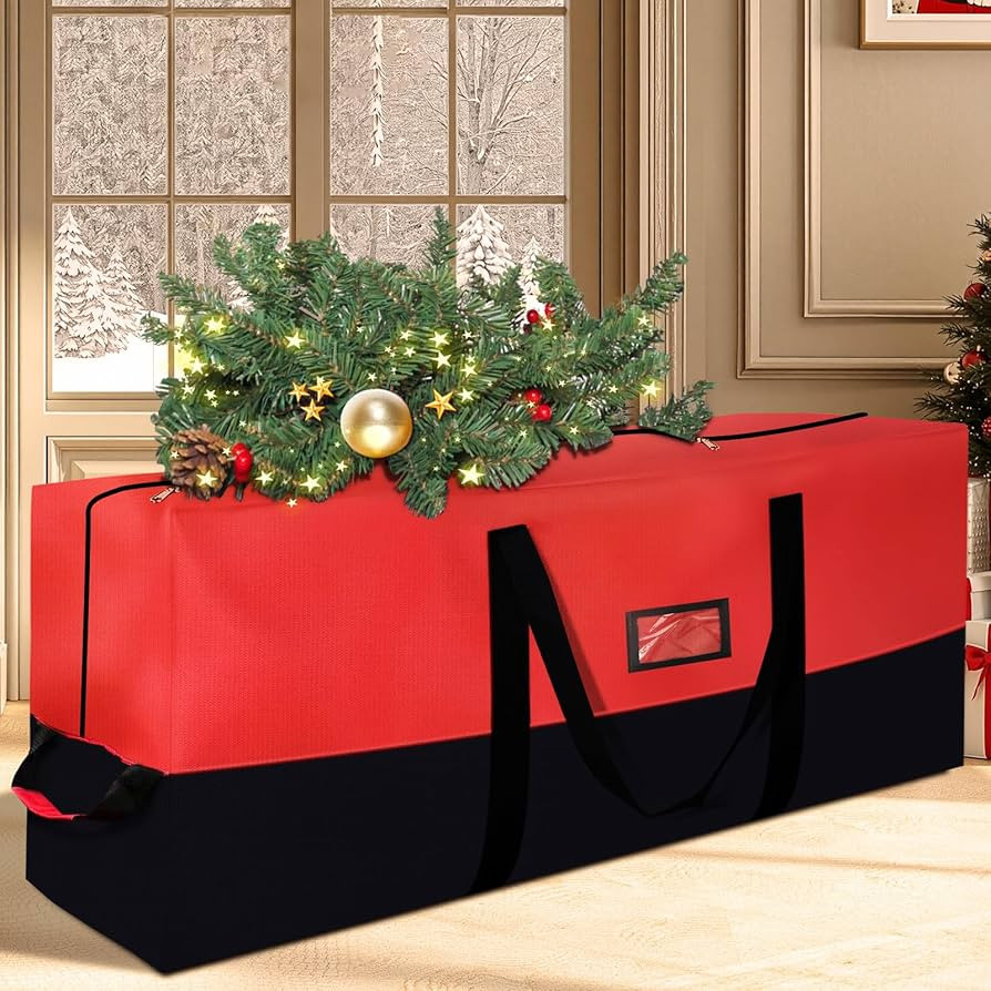 Heavy Duty Christmas Tree Storage Bag for Trees Up to 9ft – Waterproof, 600D Durable Zipper & H... | Amazon (US)