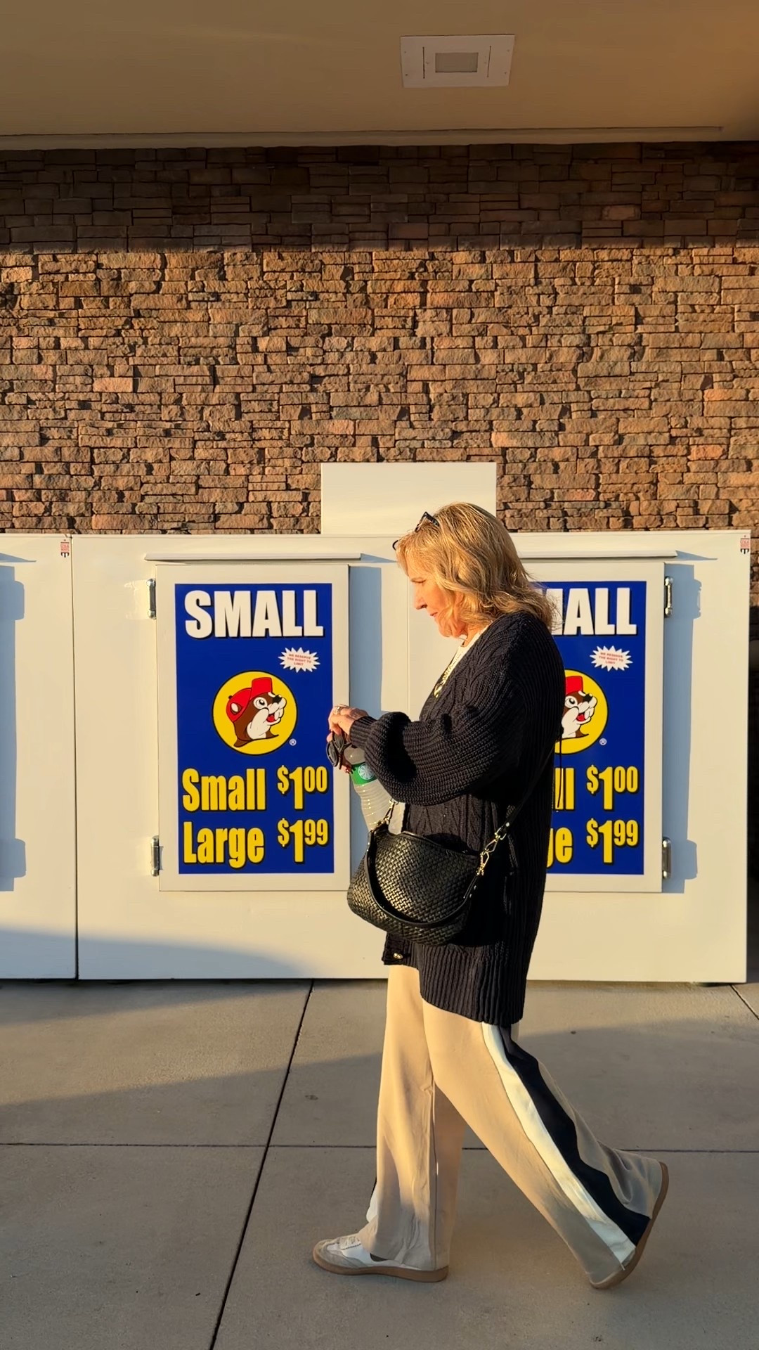 Oversized Walmart sweater size medium 
Spanx air essentials track pants medium petite 
Quince tshirt I size up to a large 

Travel outfit roadtrip 

#LTKSaleAlert #LTKFindsUnder100 #LTKOver40