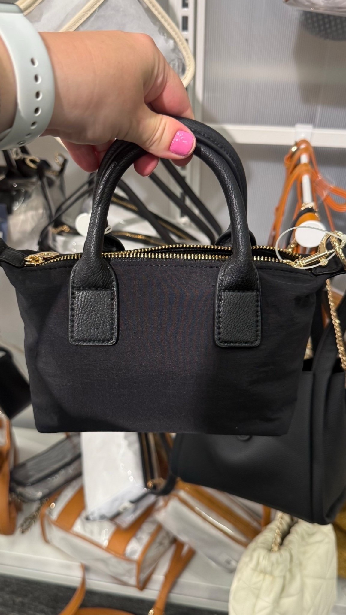 Black Mini Tote Handbag with straps  mini bag purse

#handbag #purse #mini

#LTKSaleAlert #LTKFindsUnder50 #LTKItBag