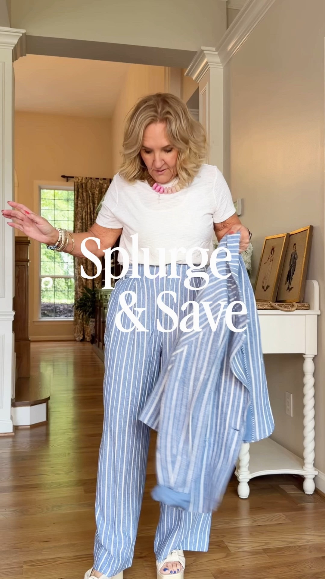Walmart linen blend suit size medium 
Then add a few anthro splurges. Winner! 
Office outfit linen pants linen trousers

#LTKSaleAlert #LTKOver40 #LTKWorkwear