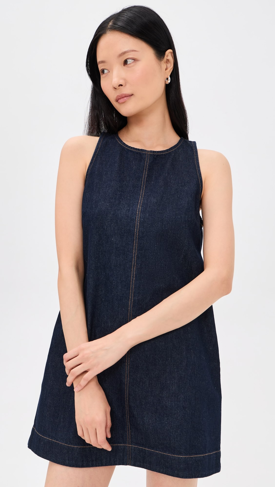 Denim Mini Shift Dress | Shopbop