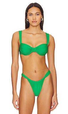FAITHFULL THE BRAND Sol Bikini Top in Verde from Revolve.com | Revolve Clothing (Global)