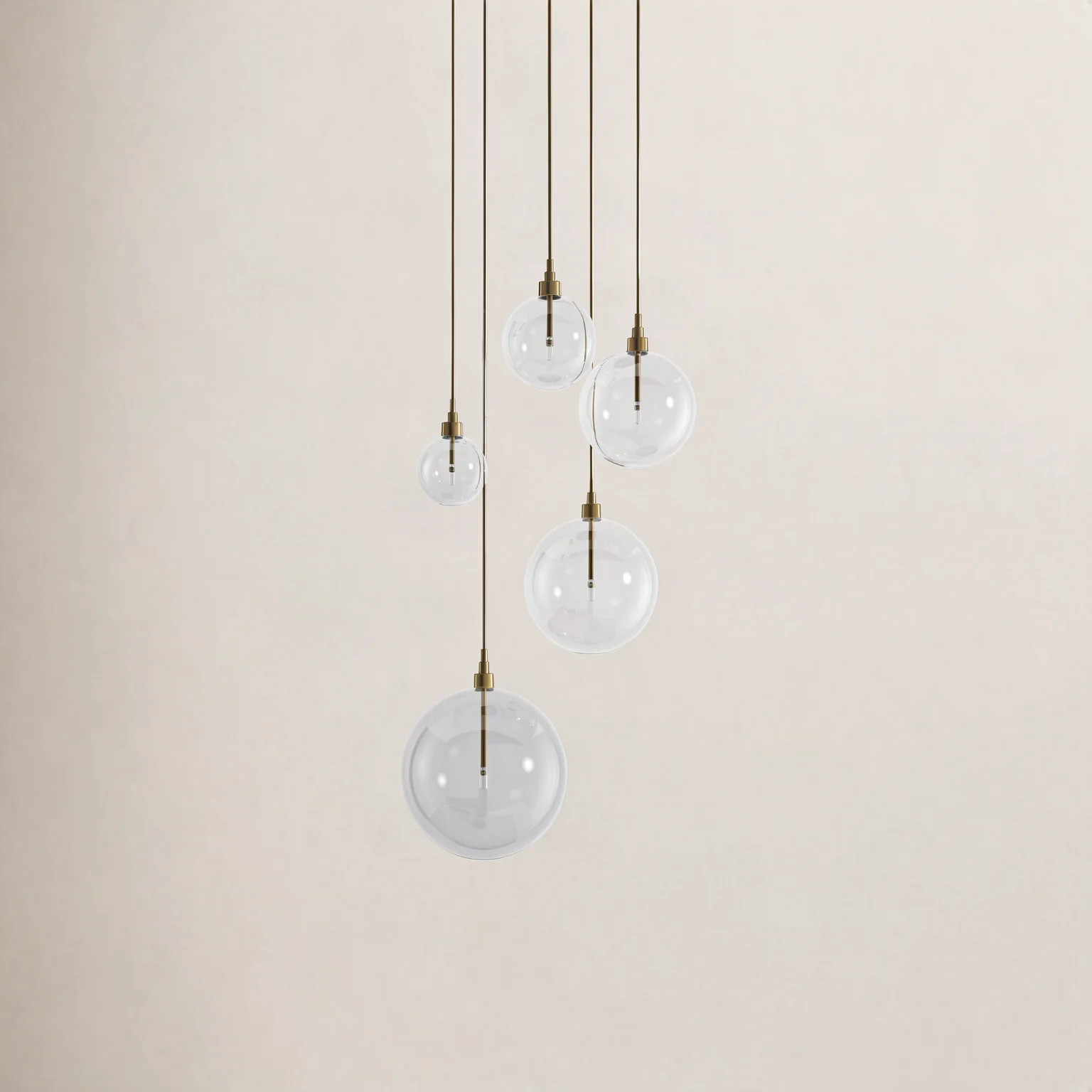 Jensi 5-Light Chandelier In Natural Brass | Joss & Main