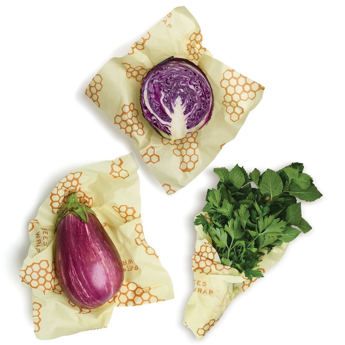 Bee's Wrap Large 3pk Eco Friendly Reusable Food Wraps Sustainable Plastic Free Food Storage | Target