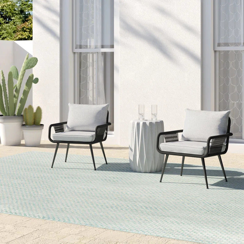 Almaraz Metal Outdoor Lounge Chair | Wayfair North America