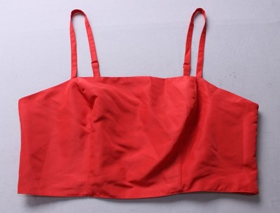 The Occasion By Old Navy Women's Cropped Tank Top BL1 Bright Coral Large Petite | eBay US