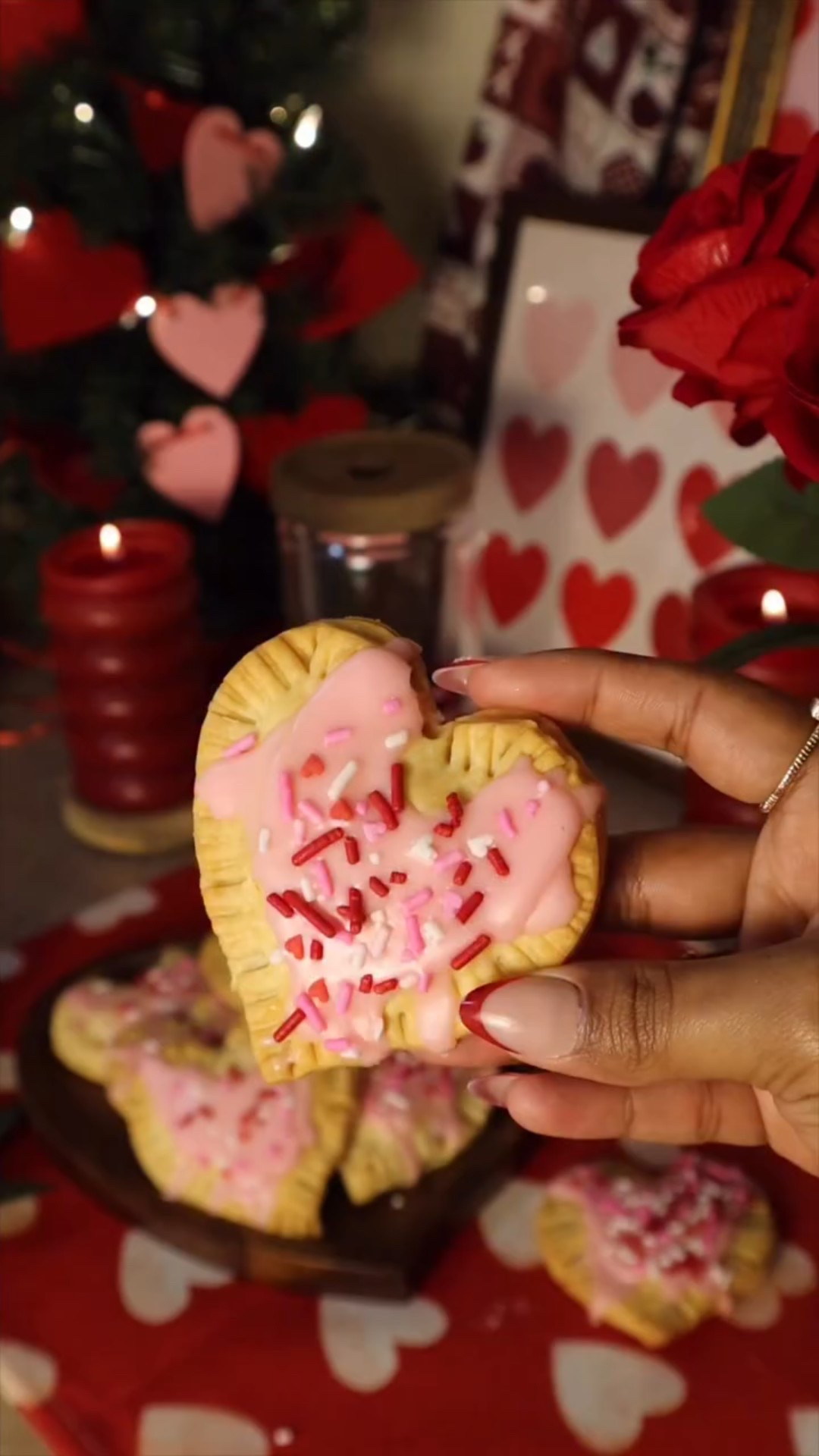 Flaky, golden, and filled with sweet strawberry goodness 💗

These heart shaped pop tarts are made with store-bought pie crust and strawberry preserves, then topped with a soft pink icing for the cutest Valentine’s Day breakfast or dessert.

If you’ve been looking for:
• Valentine’s Day breakfast ideas
• Easy desserts with pie crust
• Strawberry hand pies
• Cute Valentine’s treats for kids

This is your sign.

They look bakery-worthy but take less than 40 minutes start to finish — and yes, the sprinkles are optional (but highly encouraged 😉).

Comment HEART and I’ll send you the full recipe 💌

#valentinesdaytreat #heartshapeddessert #strawberrydessert #easybakingideas #valentinesdayrecipes 

heart shaped pop tarts, strawberry hand pies recipe, easy Valentine’s Day dessert, store bought pie crust recipe, Valentine breakfast ideas