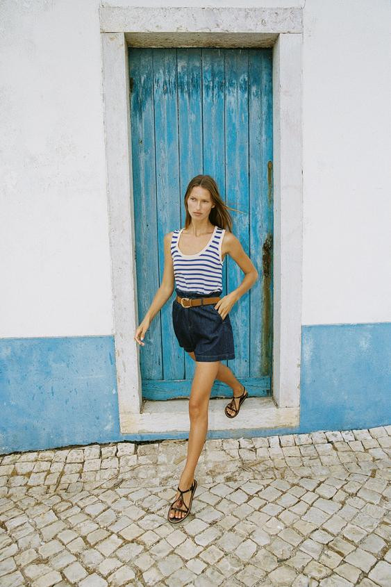 BELTED PAPER BAG SHORTS | Zara US