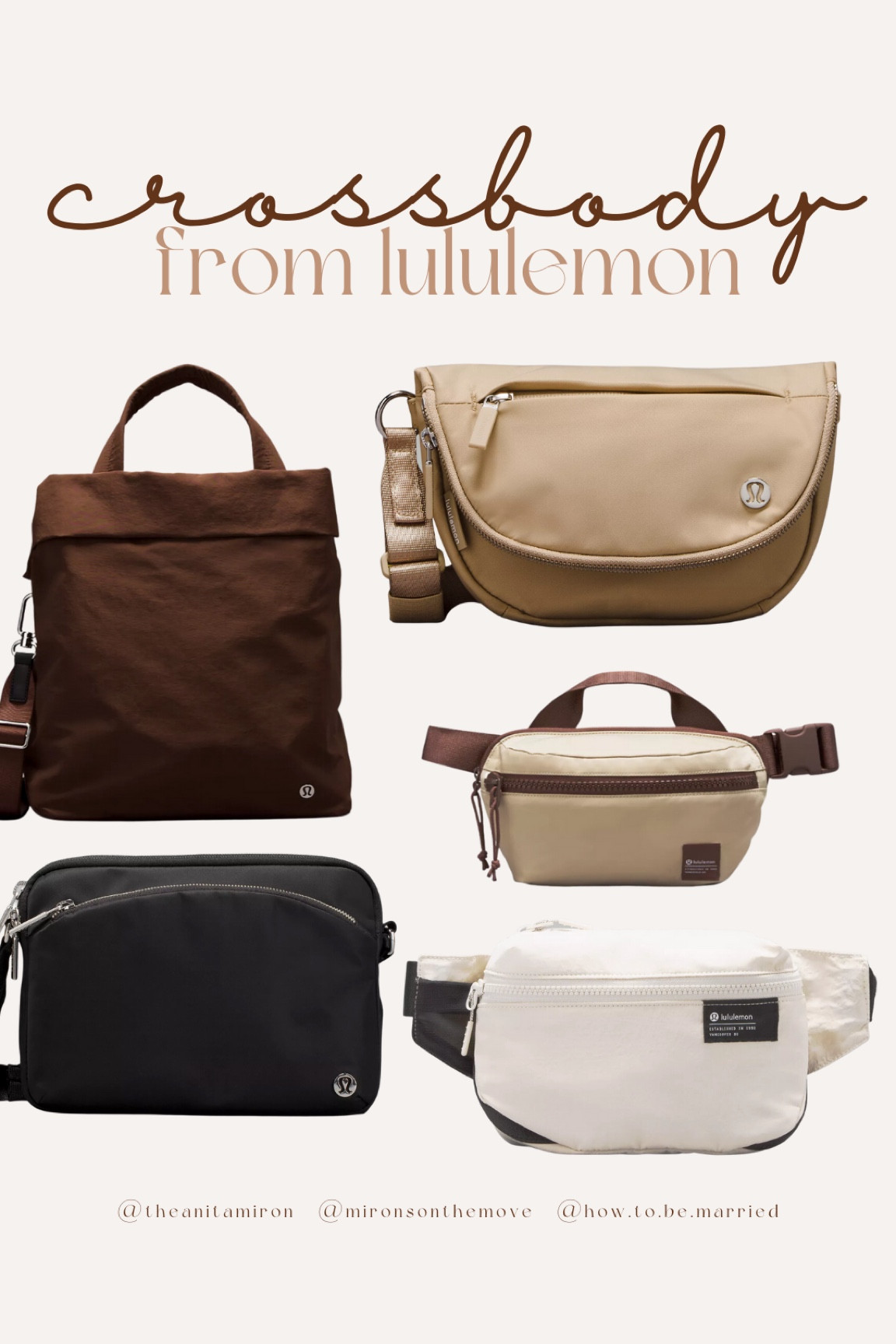 Crossbody bags from Lululemon

#LTKfindsunder100 #LTKGiftGuide