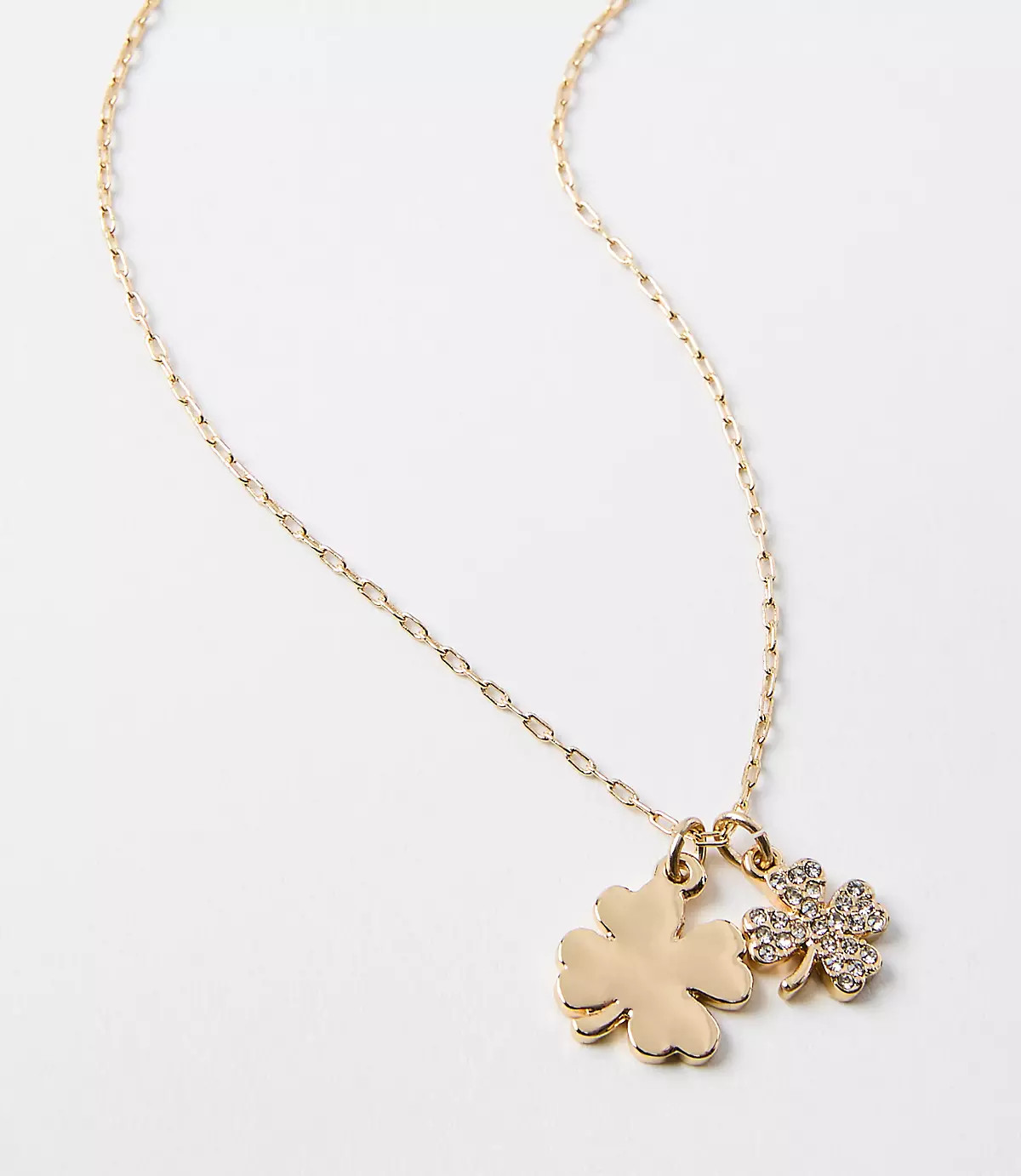 Pave Clover Necklace | LOFT