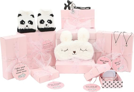 HAPPY LOLLI Gift for Tween and Teen Girls - 8 Wrapped Gifts in 1 Box with Fun Tasks and Cards to ... | Amazon (US)