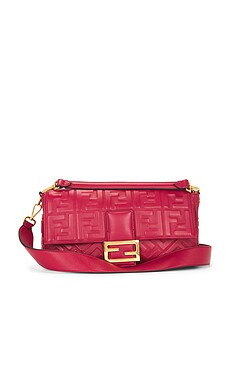 FWRD Renew Fendi Baguette Shoulder Bag in Red from Revolve.com | Revolve Clothing (Global)