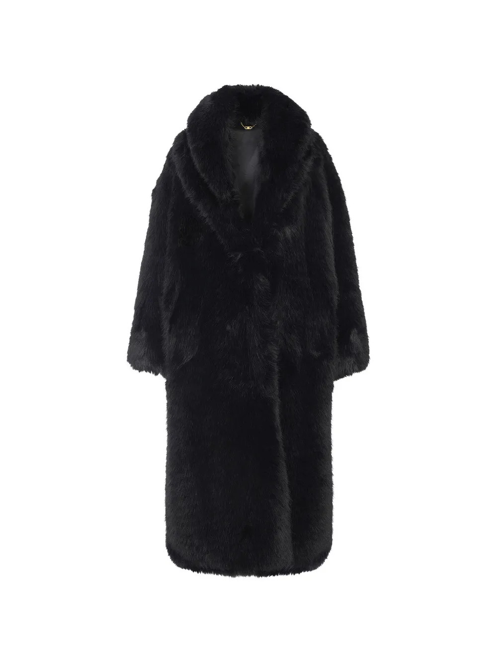 fur-effect collar coat | Farfetch Global