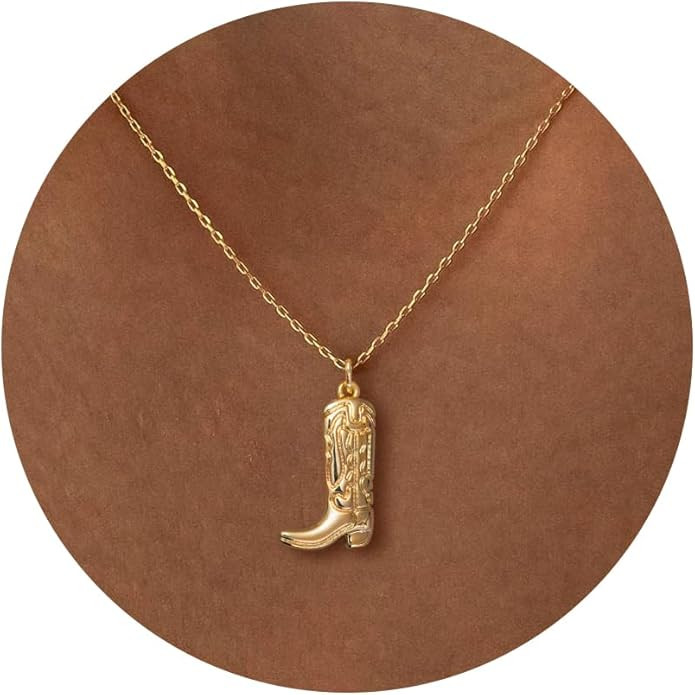 14K Gold Plated Dainty Pendant Butterfly Bead Boot Bee Baseball Flower Compass Airplane Hummingbi... | Amazon (US)