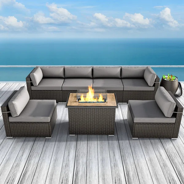 6 - Person Outdoor Seating Group with Cushions | Wayfair North America