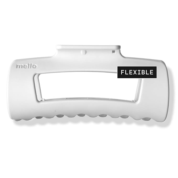 The Original Mello Hair Claw Clip Squishy Claw Clip Made in Korea Patent Pending 30021976 (White,... | Amazon (US)