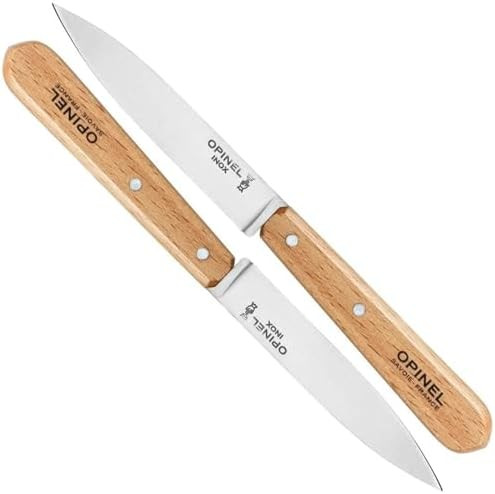 Opinel No. 112 Paring Knives 2 Piece Set, Sandvik 12C27 Steel Everyday Use Prep Knives for Choppi... | Amazon (US)