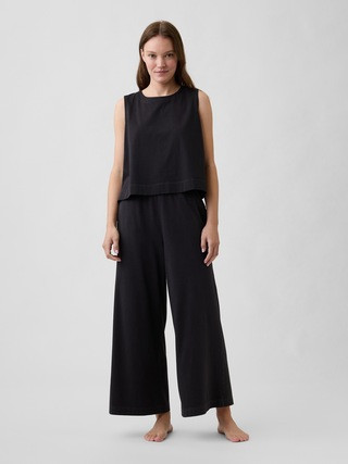 Crewneck PJ Shell Tank Top | Gap Factory