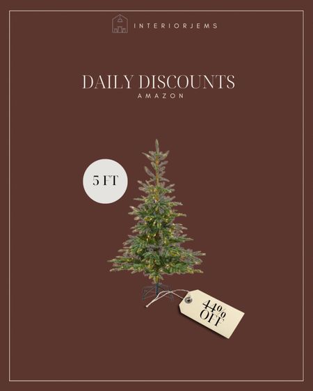 The cutest 5 foot tree from Amazon is 44% off, it looks so realistic, perfect for a bedroom or a kids bedroom

#LTKsalealert #LTKHoliday #LTKhome