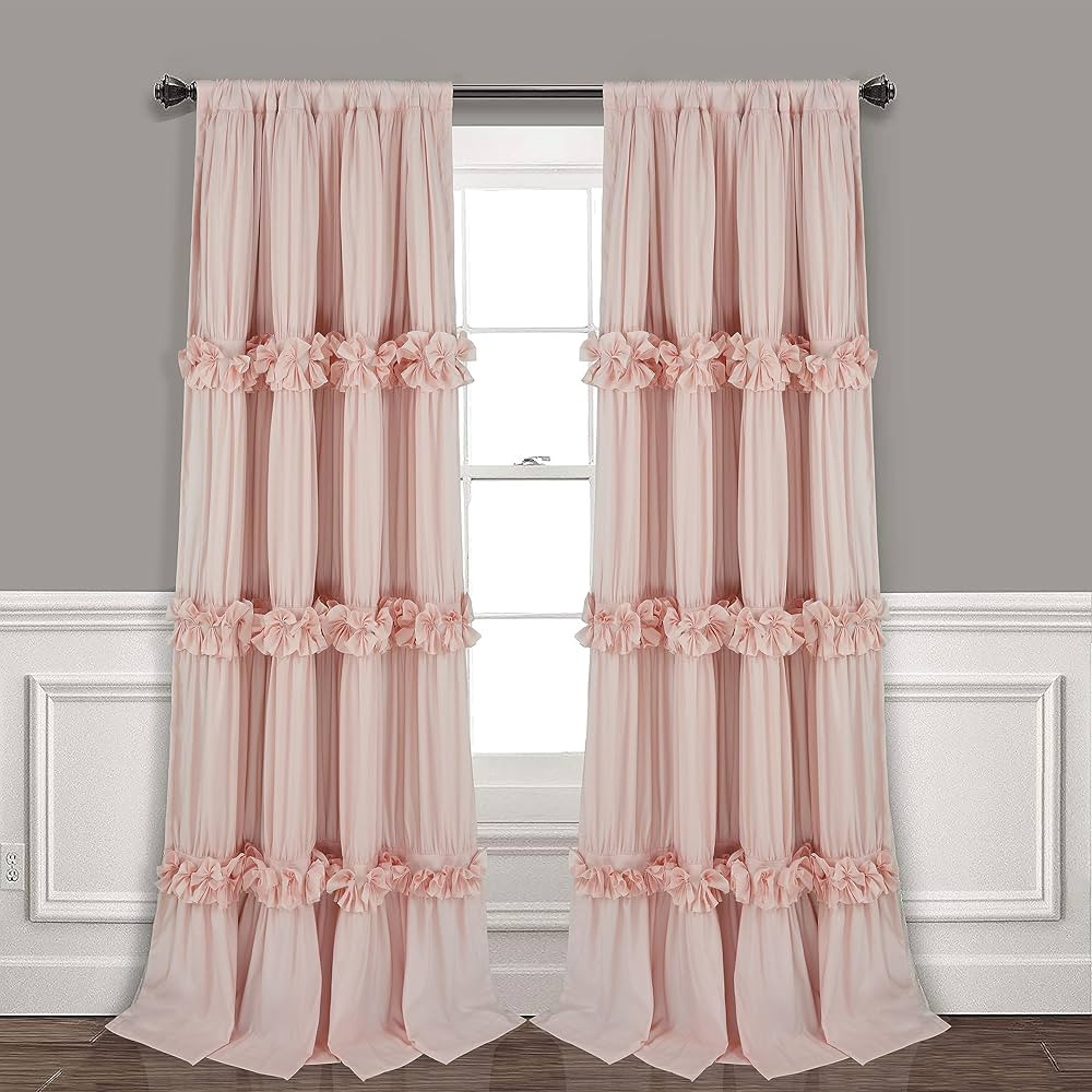 Thermal Insulated Blackout Window Curtains, 54" W x 84" L x 2 Panels, Boho Ruched Window Treatmen... | Amazon (US)