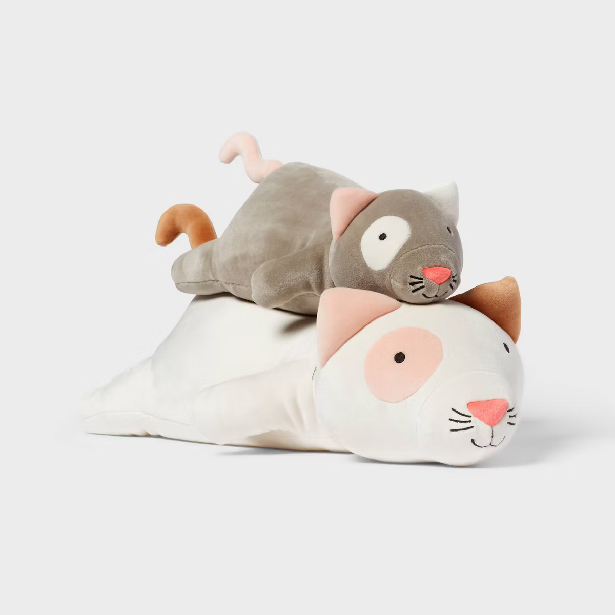 Cat and Baby Weighted Plush Kids' Throw Pillow Cream - Pillowfort™ | Target
