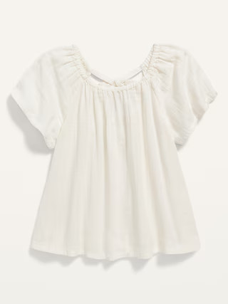 Flutter-Sleeve Tie-Back Top for Toddler Girls | Old Navy (US)