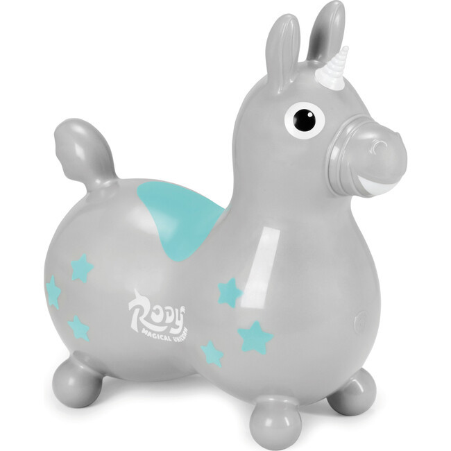 Rody Magical Unicorn with Pump, Silver | Maisonette