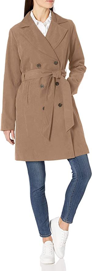 Amazon Essentials Women's Relaxed-Fit Water-Resistant Trench Coat | Amazon (US)