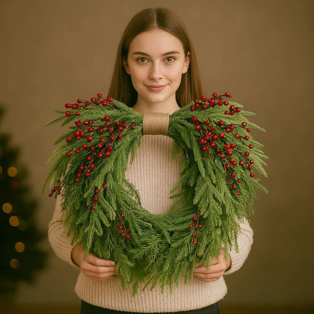 Christmas Wreath Berry Wreath Bohemian Wreath Front Door Decor Wall Decor Holiday Decor Thanksgiv... | Etsy (US)