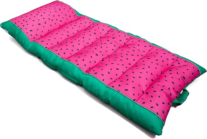 Big Joe Kona No Inflation Needed Pool Lounger with Headrest, Summer Melon Double Sided Mesh, Quic... | Amazon (US)