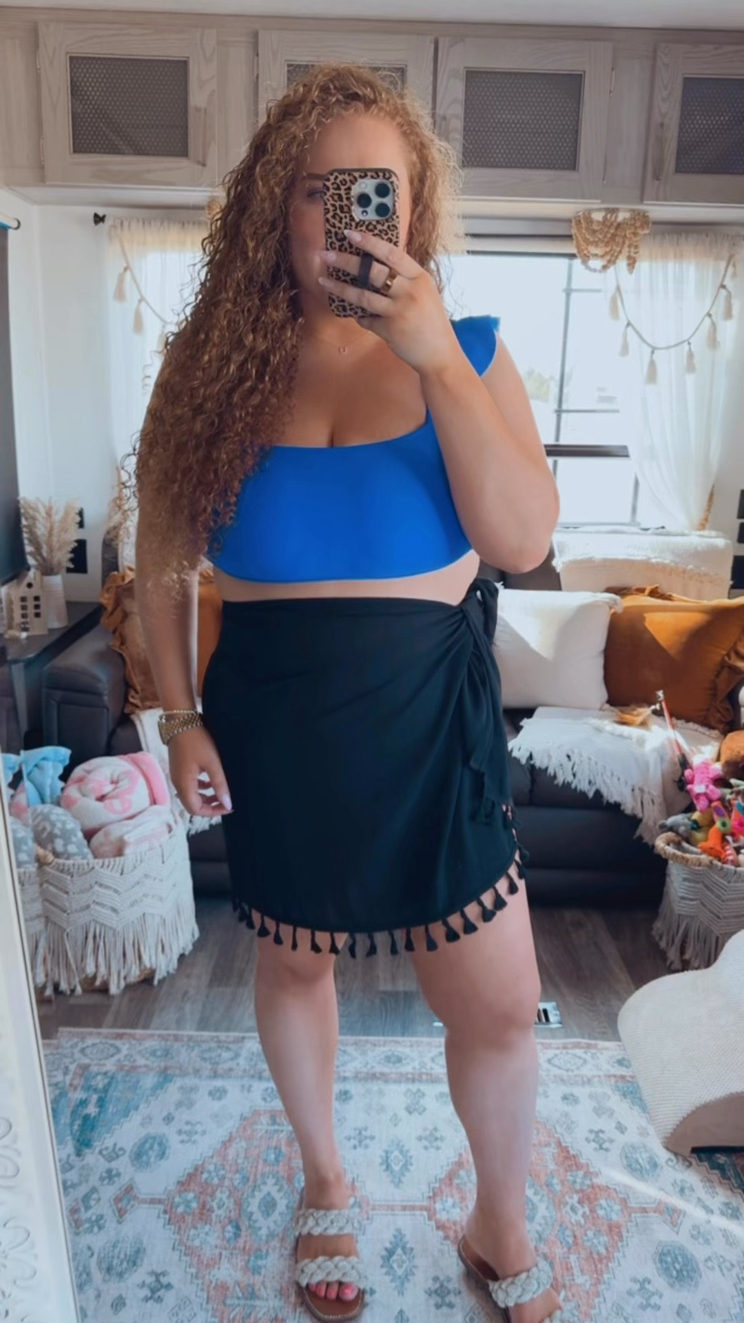 Spring break packing list starts with a good bikini 💙 This Amazon blue bikini paired with a tassel sarong and sparkly sandals is such a fun poolside or beach vacation look. Easy, flattering, and perfect for resort days ☀️🌴 spring break outfit | spring break fashion | spring travel outfit | vacation outfit | resort wear | resort outfit | beach vacation outfit | poolside outfit | amazon bikini | blue bikini | amazon swimwear | sarong cover up | tassel sarong | beach cover up | resort vacation style | tropical vacation outfit | pool day outfit | beach outfit | vacation style | amazon fashion | spring getaway outfit | island vacation outfit | bling sandals | sparkly sandals | vacation sandals

#LTKSwim #LTKTravel #LTKSpringSale