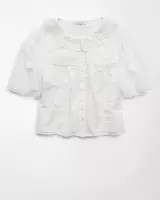 AE Collared Pintuck Blouse | American Eagle Outfitters (US & CA)