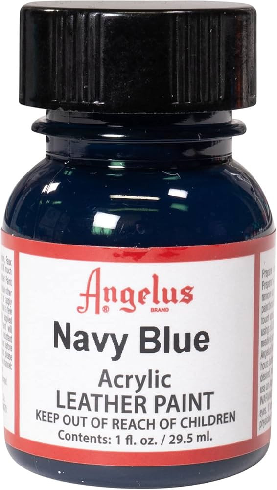 Angelus Acrylic Leather Paint Navy Blue 1oz | Amazon (US)