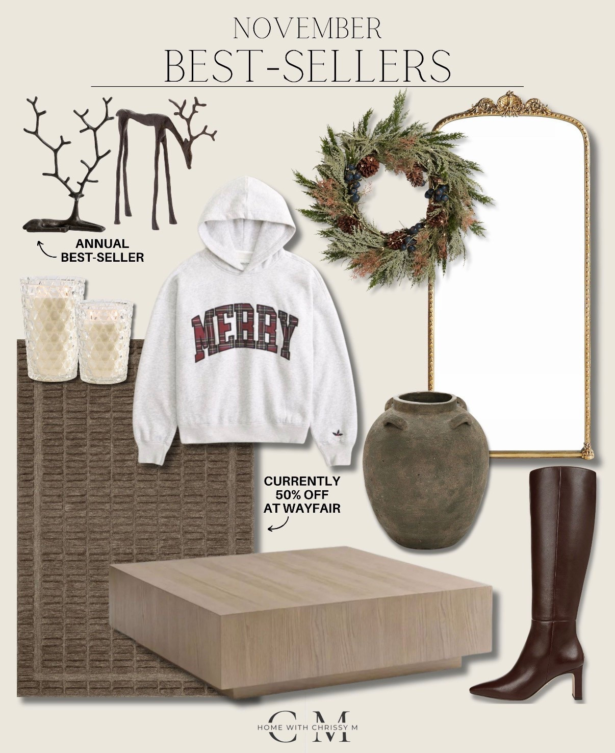 November Best Sellers!
Pottery Barn Reindeer / Primrose Mirror / Abercrombie / Wayfair / Anthropologie / Holiday Decor / Holiday Outfits / Winter Outfits / Winter Greenery /  

 

#LTKHoliday #LTKSeasonal #LTKHome

#LTKHome #LTKGiftGuide #LTKHoliday
