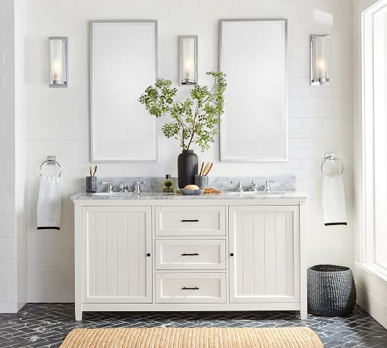 Kensington Rectangular Slim Mirror | Pottery Barn (US)