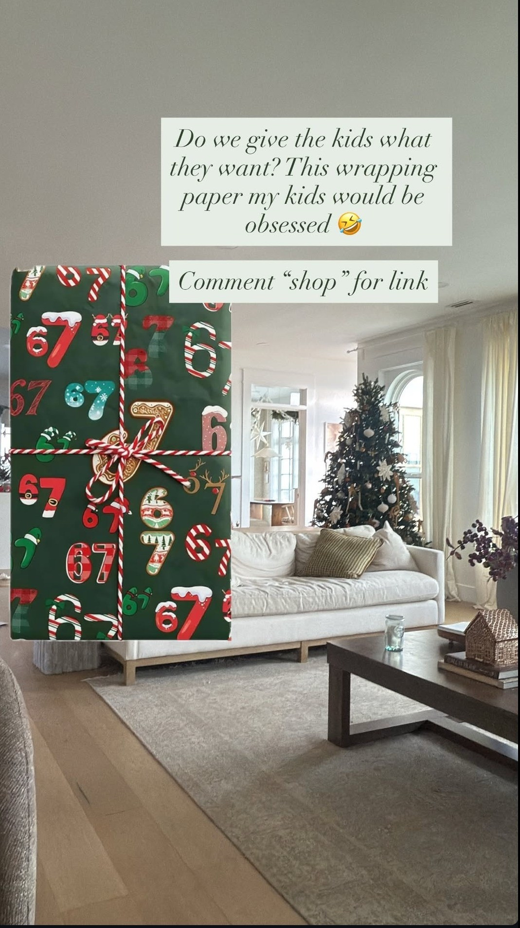 Do we give the kids what they want?? 😂😂 if your kids are anything like mine, they would love this wrapping paper!!

#LTKHoliday #LTKKids