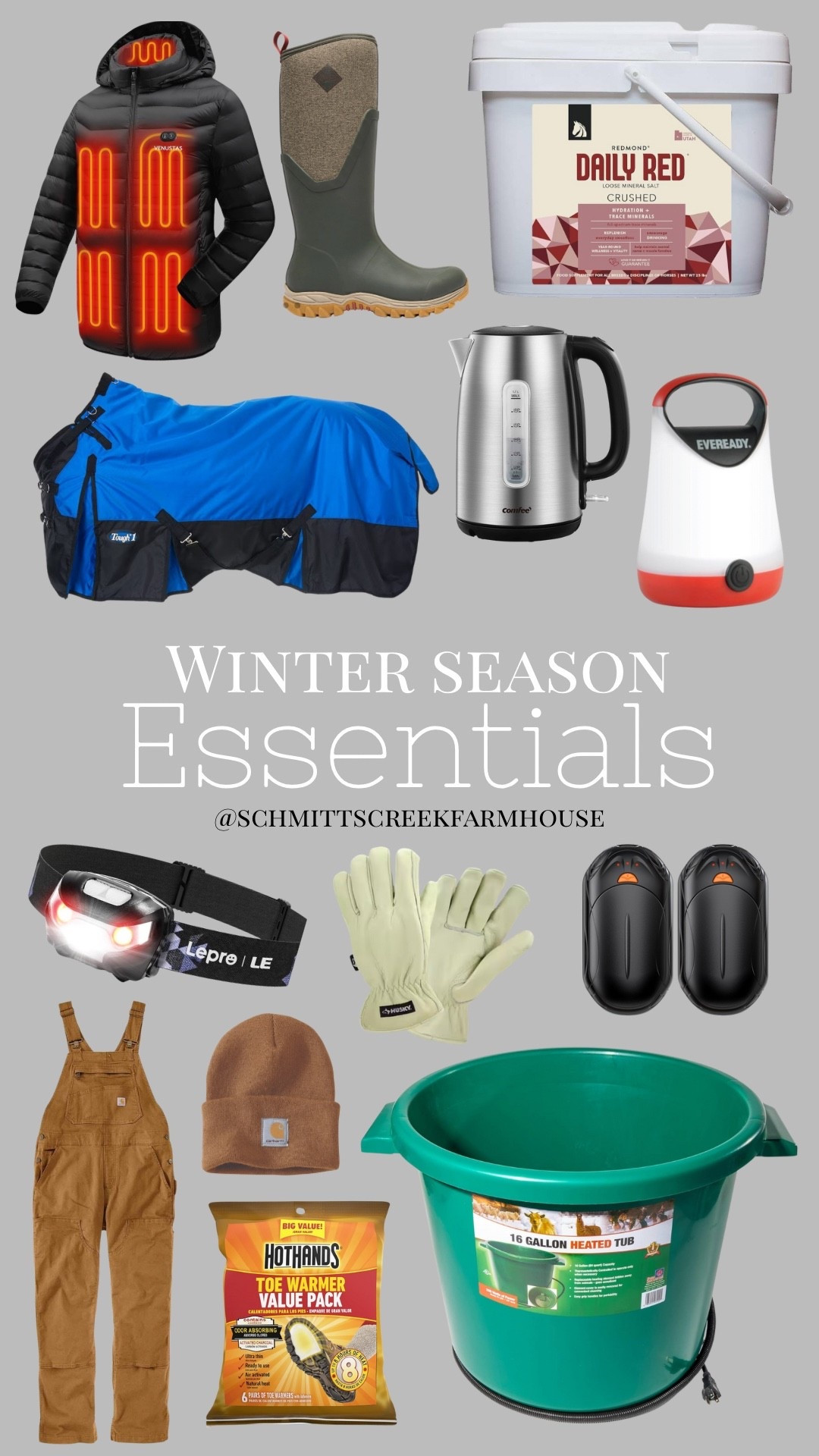 Winter Season Essentials for the Farm - for you and your horse ❄️🐴

Heated Water Bucket | Hand Warmers | Heated Jackets 