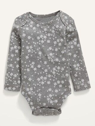 Unisex Long-Sleeve Printed Bodysuit for Baby | Old Navy (US)