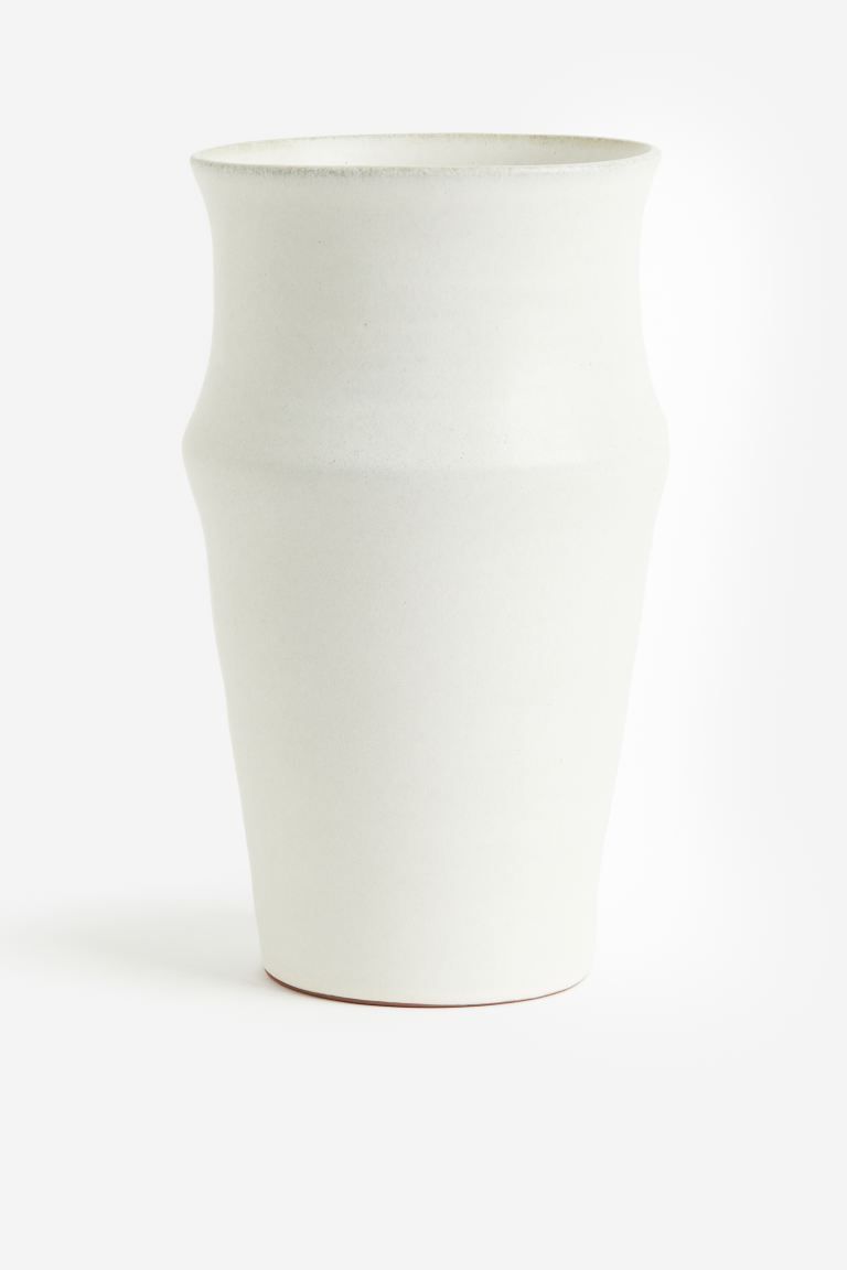 Tall Terracotta Vase - White - Home All | H&M US | H&M (US + CA)