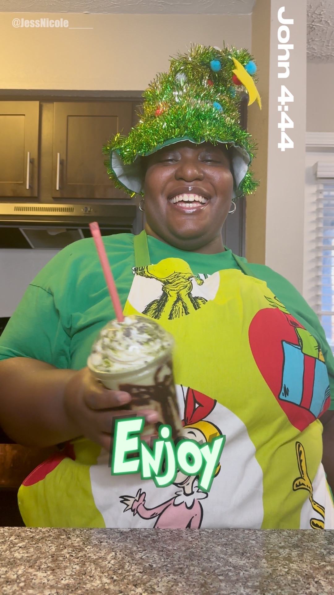 This Grinchmas Frappuccino Is So Green It’s Rude 🚫🎄💚

The Grinch would definitely steal this drink 🚫🎄💚
This Grinchmas Frappuccino is creamy, minty, chocolatey, and VERY festive.
Made with matcha, peppermint, vanilla bean, and a little don’t-be-stingy chocolate drizzle 😒😁

Who should I make this with next? 👀✨
📩 Brands welcome — holiday collabs are OPEN!

#fyp #explore #youtube #coffee #viral #winter #winterwarmers  #starbucks #fall #jessnicole__ #dontbestingy #aesthetic #coffeeholic #fallvibes
#espresso #dunkin #7brew #home #cozyseason #autumnvibes #winter #2025 #coldbrew #Latte #lifestyle #viraldrinks 

#LTKfoodie #LTKHoliday #LTKHome