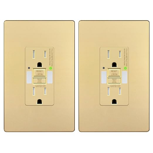 LIDER Self-Test GFCI Outlet with Built-in LED Night Light, Tamper-Resistant Receptacle, LED Indic... | Amazon (US)