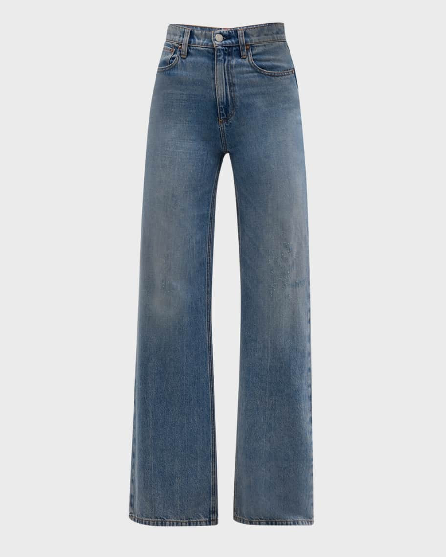 Weezy High-Rise Wide-Leg Jeans | Neiman Marcus