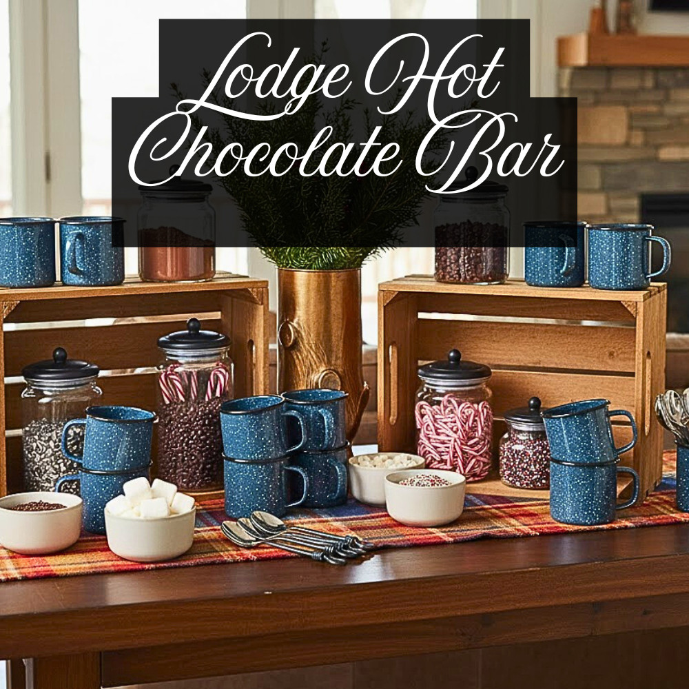 Lodge hot chocolate bar essentials ☕️🏔️
Blue speckled enamelware mugs, glass canisters with black lids, wooden crate display, and that multi-color plaid throw that makes the whole setup feel like a mountain retreat. Everything you need to create this après-ski aesthetic in your family room - no actual skiing required.
Swipe to shop every product. The blue enamelware is under $25 and the canisters are $35. Links in my LTK shop!
#hotchocolatebar #hotcocoabar #hotchocolatebarideas #lodgedecor #apresski #mountaindecor #winterentertaining #beveragebar #coffeeandcocoabar #enamelware #blueenamelware #hotchocolatestation #winterdecor #cozyhome #entertainingathome #hotcocoabarideas #christmasdrinks #holidayentertaining #winterdrinks #shopltk #ltkhome #ltkfindsunder50 #ltkfindsunder100 #barsandstations #beveragestation #hotchocolateparty #wintergathering #lodgestyledecor #cabinstyle #rusticdecor #hotchocolatebarsetup #hotcocoabardecor #hotchocolatebaraesthetic #woodencrates #glasscannisters #homebar #drinkstation #barsetup #entertainingideas #hostingathome 

 #LTKHome
