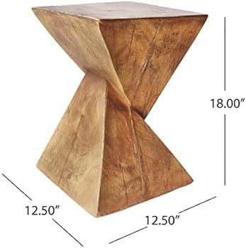 Christopher Knight Home Jerod Light-Weight Concrete Accent Table, Natural | Amazon (US)