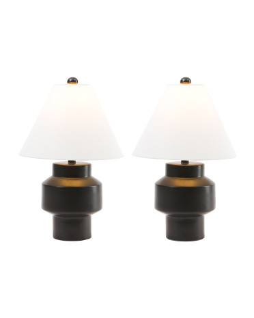 Set Of 2 22in Modern Table Lamps | TJ Maxx