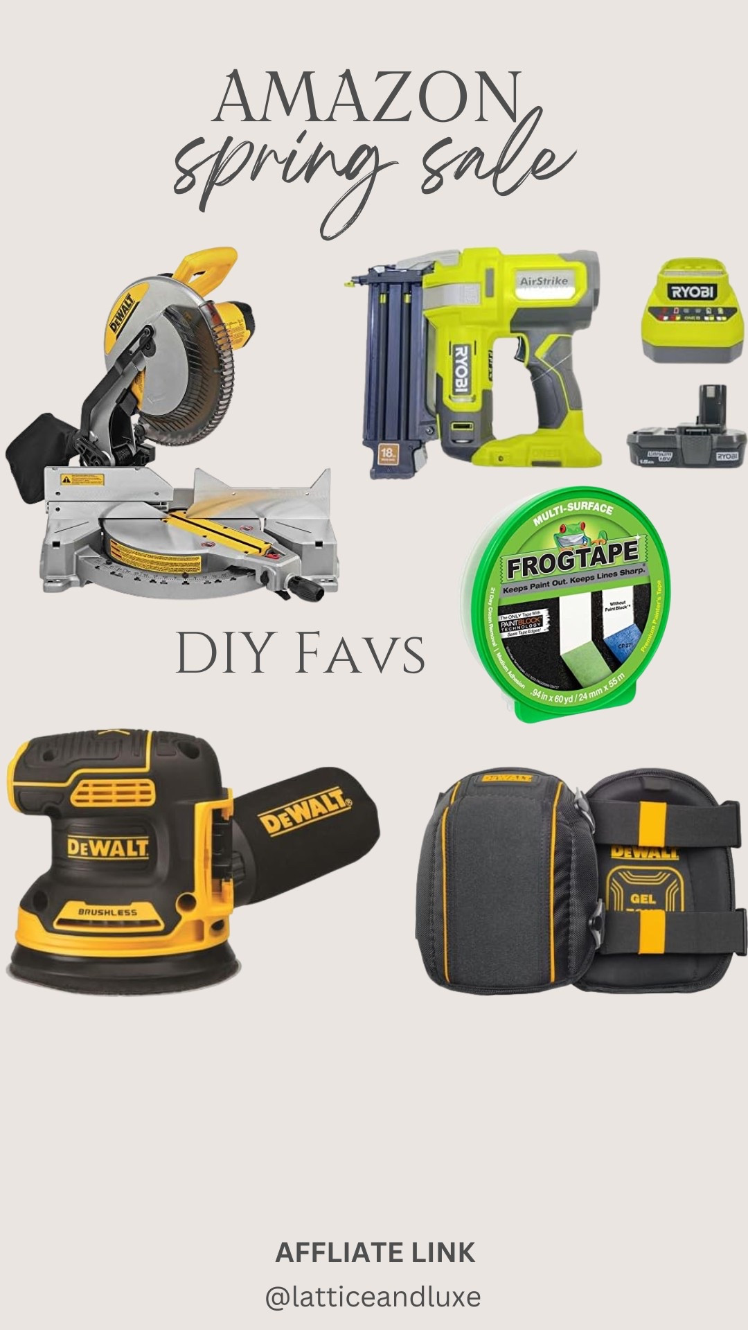 Amazon spring sale 
Deals on my favorite DIY tools and materials 

#LTKSaleAlert #LTKHome