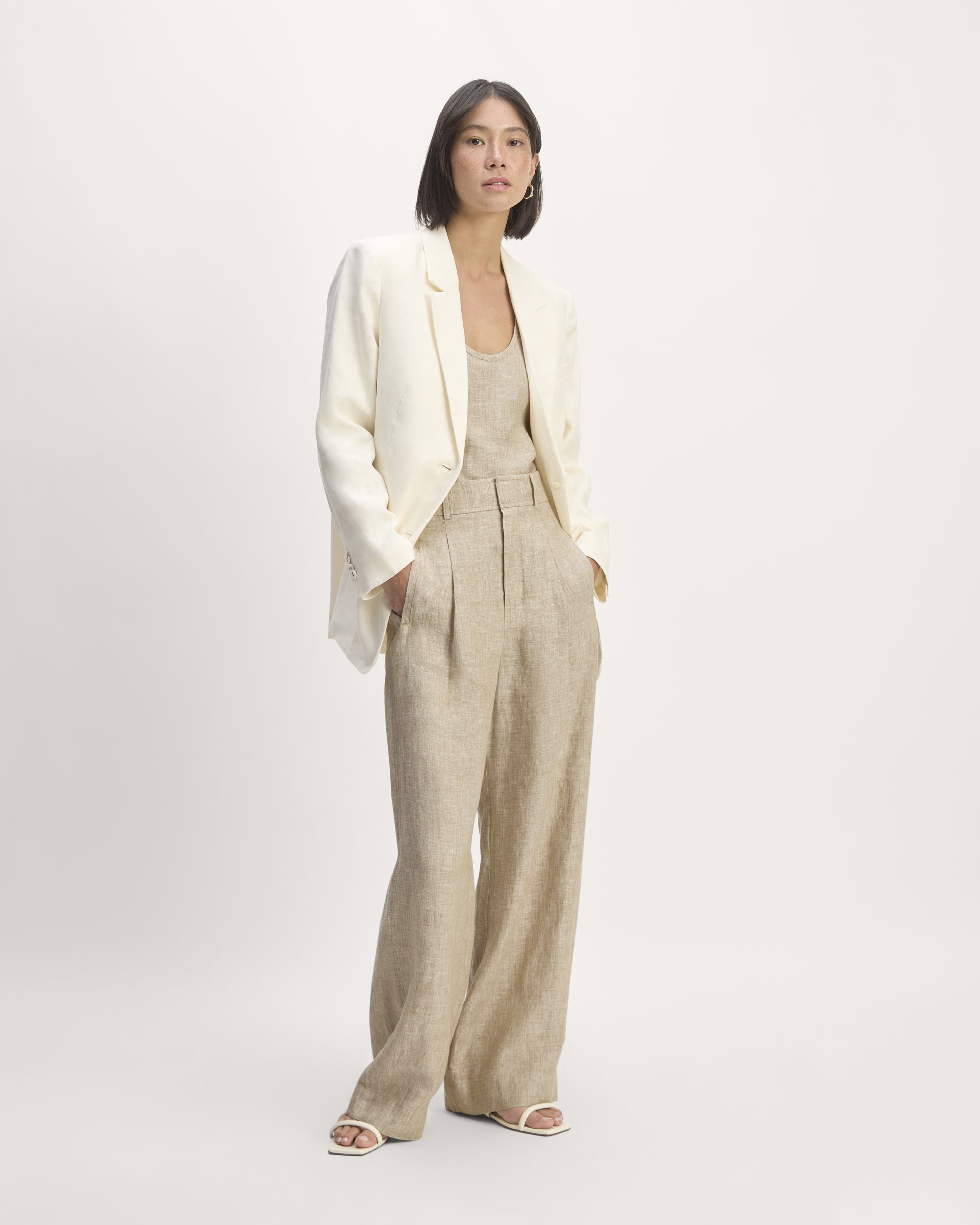 The Linen Way-High® Drape Pant | Everlane