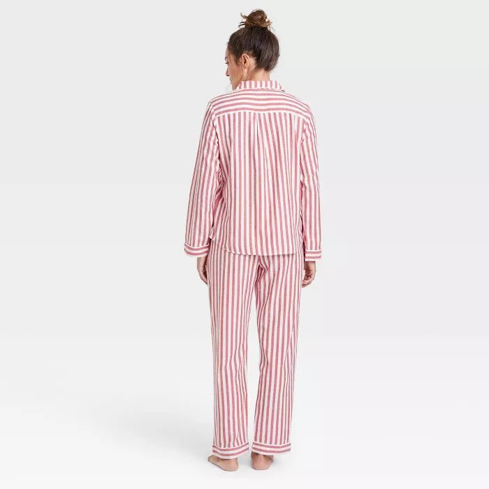 Women's Perfectly Cozy Plaid Flannel Pajama Set - Stars Above™ White | Target