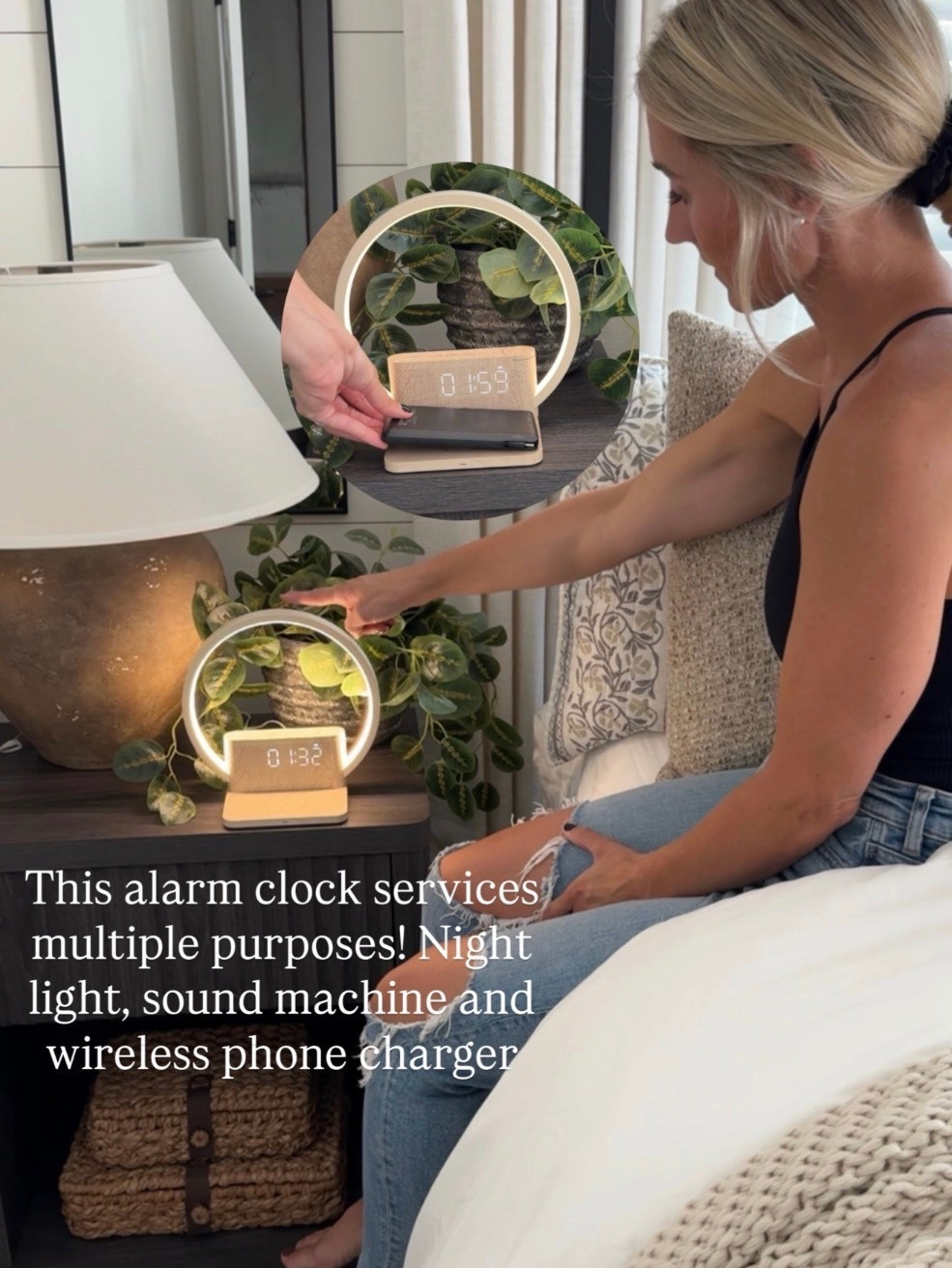 3:1 alarm clock--- reduce the clutter on your nightstand and add this functional and beautiful alarm clock instead 

#LTKHome