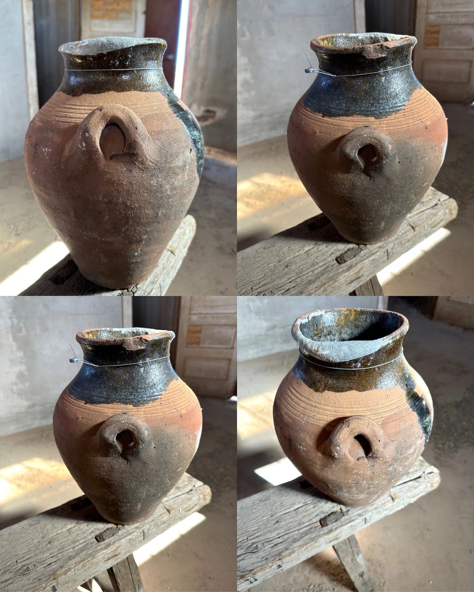 Vintage Turkish Vase,glazed Turkish Olive Jar/urn/pot. - Etsy | Etsy (US)